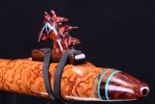 Honduran Rosewood Root Burl Native American Flute, Minor, Low D-3, #H70A